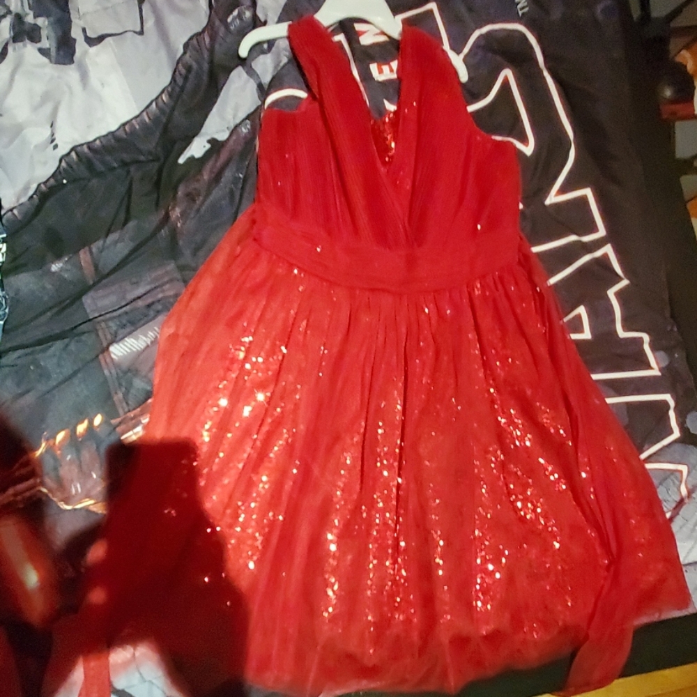 Girls dress size 14 red